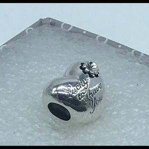 Pandora,” Mom  Heart & Clover Silver S925ALE, Charm, “Lucky To Have You” A24-9